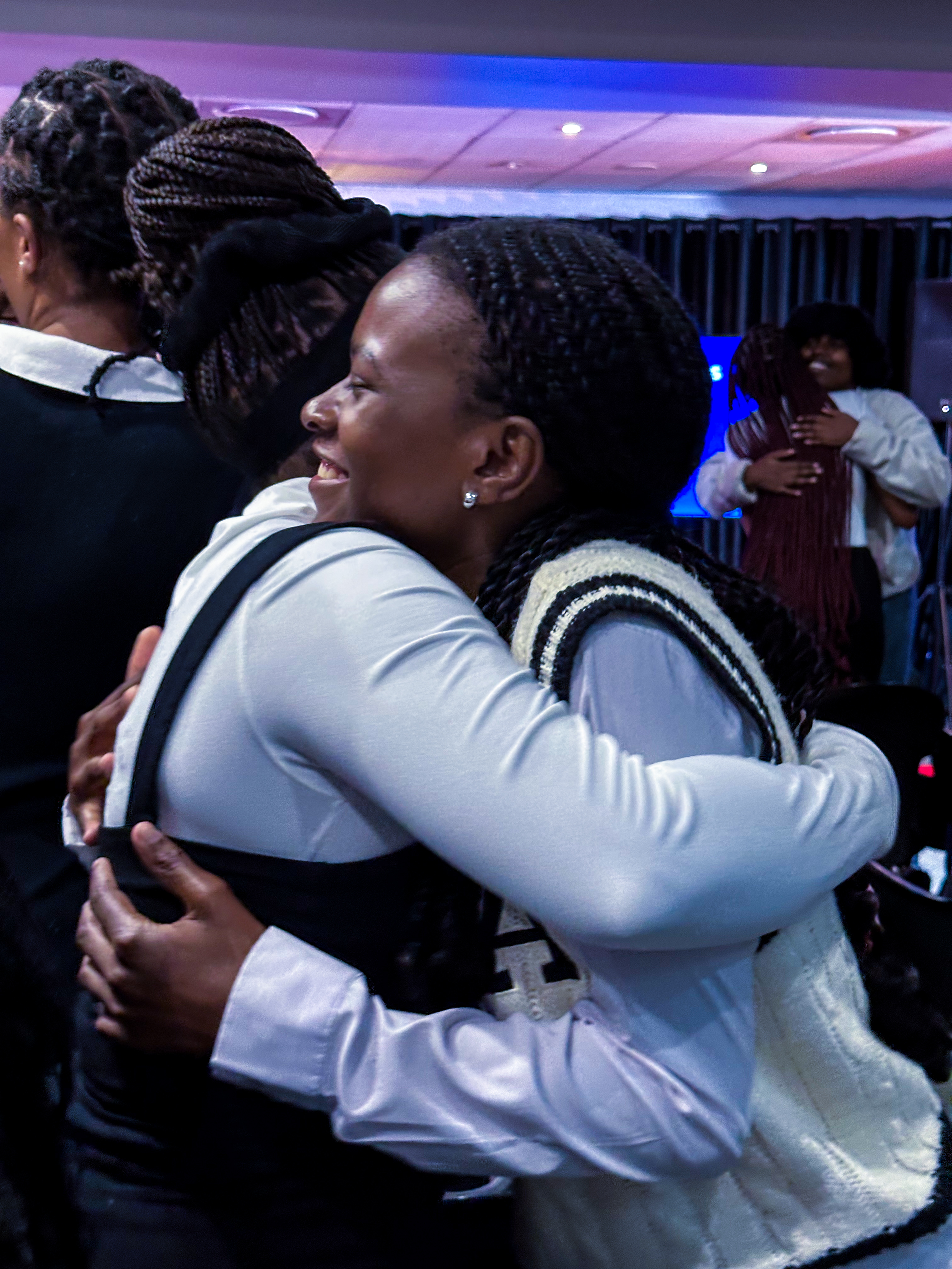 Warm welcome moment at church